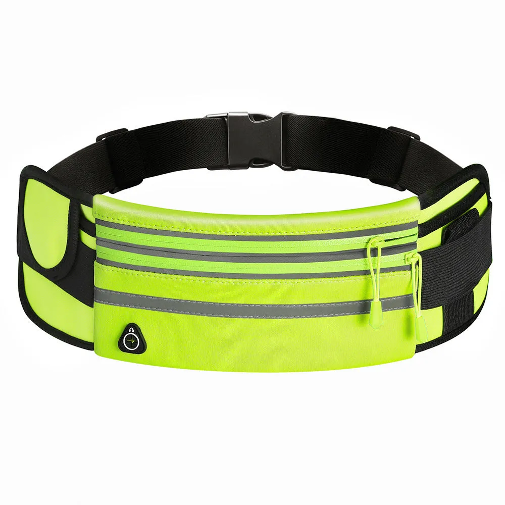 Double Zipper Waterproof Waist Bag for Sports & Running, Unisex Fanny Pack