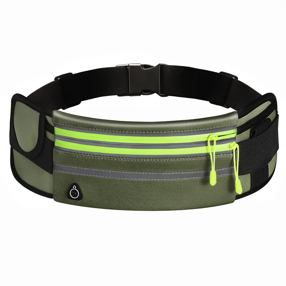 Double Zipper Waterproof Waist Bag for Sports & Running, Unisex Fanny Pack