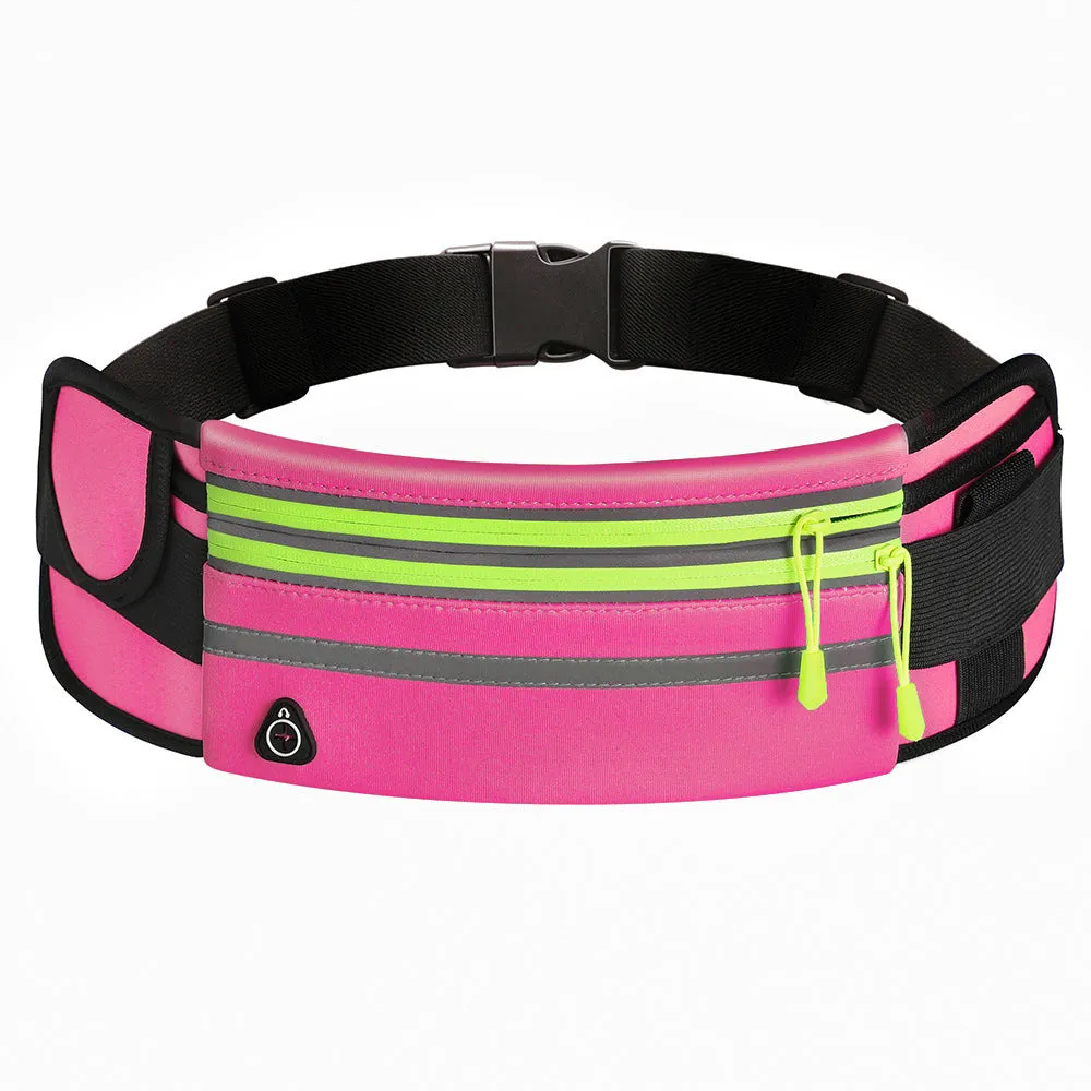 Double Zipper Waterproof Waist Bag for Sports & Running, Unisex Fanny Pack