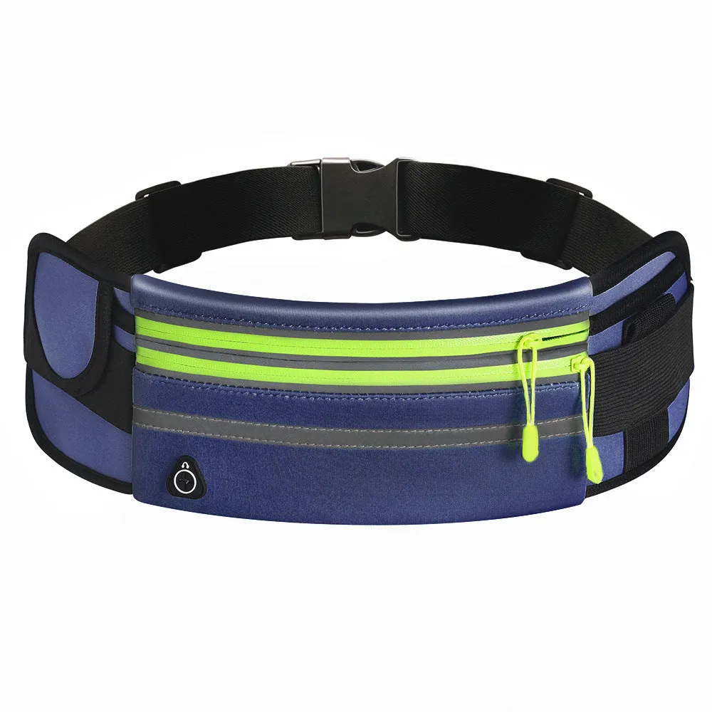 Double Zipper Waterproof Waist Bag for Sports & Running, Unisex Fanny Pack