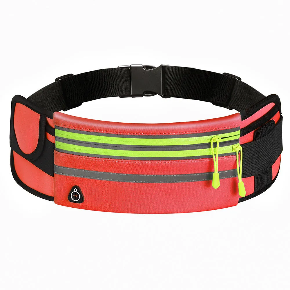 Double Zipper Waterproof Waist Bag for Sports & Running, Unisex Fanny Pack