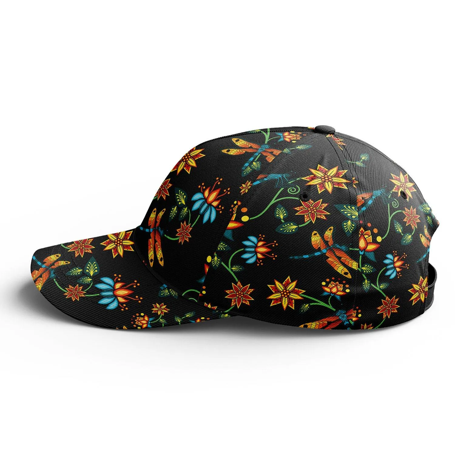 Dragon Lily Noir Snapback Hat