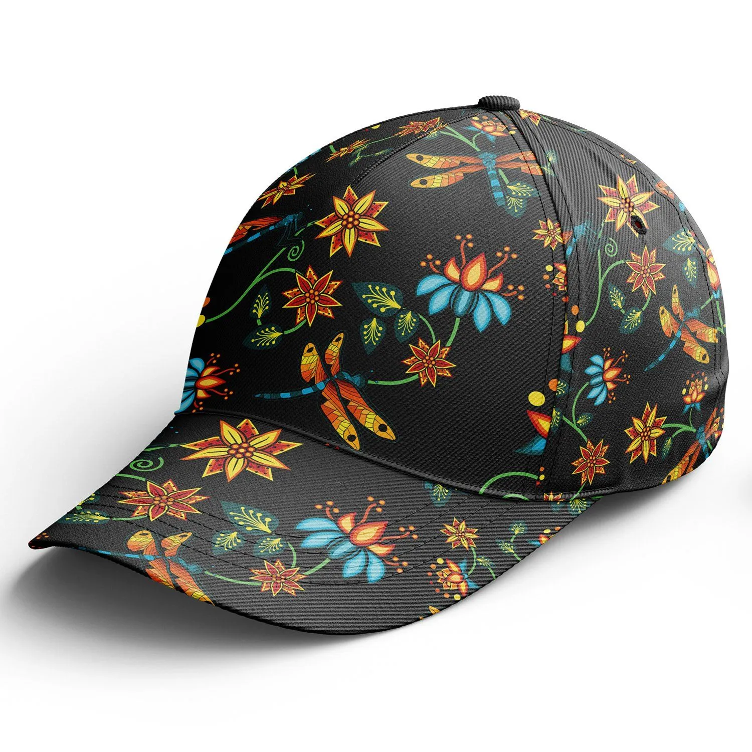 Dragon Lily Noir Snapback Hat