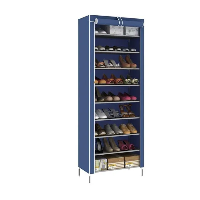 Durable Shoe Rack Space Saving Storage Shelf Portable Nonwoven Fabric Home Shoes Organizer Cabinet Closet Furniture