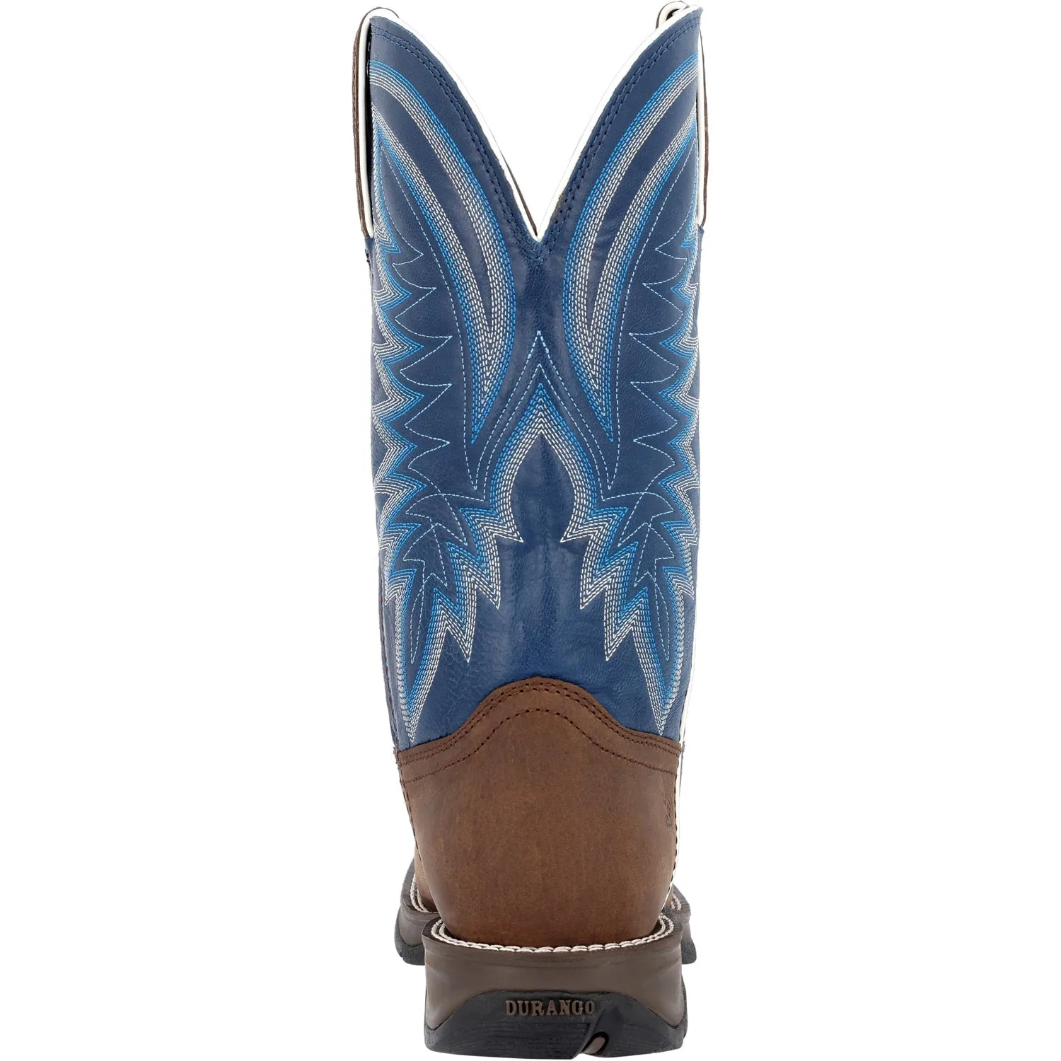 Durango Mens Rebel Western Saddle/Denim Blue Leather Cowboy Boots