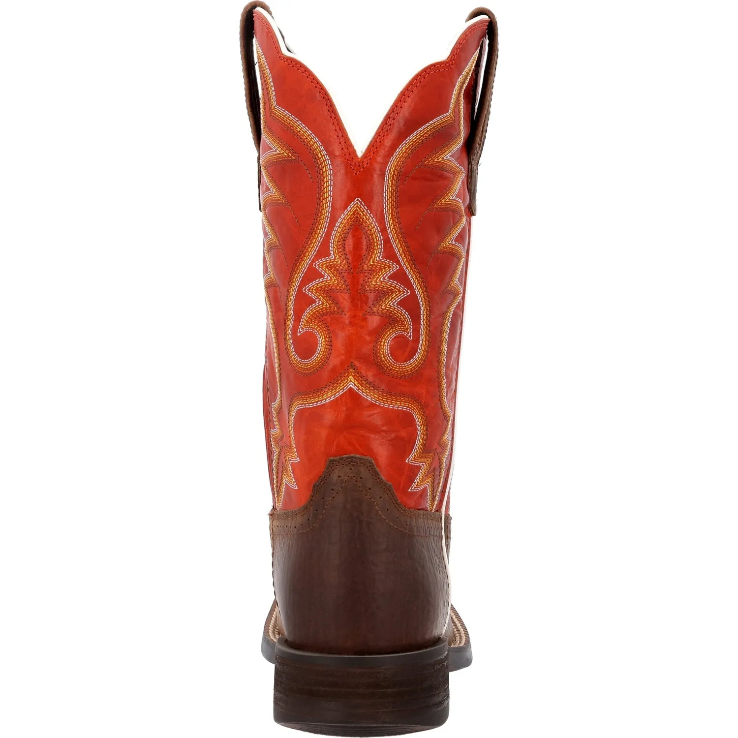 Durango Mens Saddlebrook Western Acorn/Crimson Leather Cowboy Boots