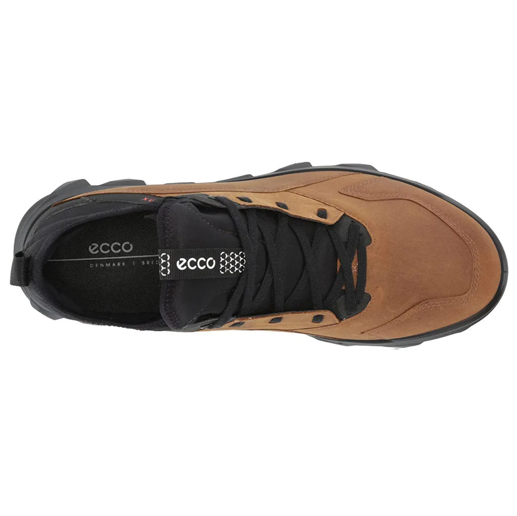 Ecco Mens Trainers MX 820184 Casual Lace-Up Low-Top Outdoor Leather Textile - UK 8-8.5