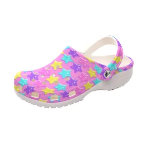 Electric Star Wave Pink Classic Clogs Men's Shoes