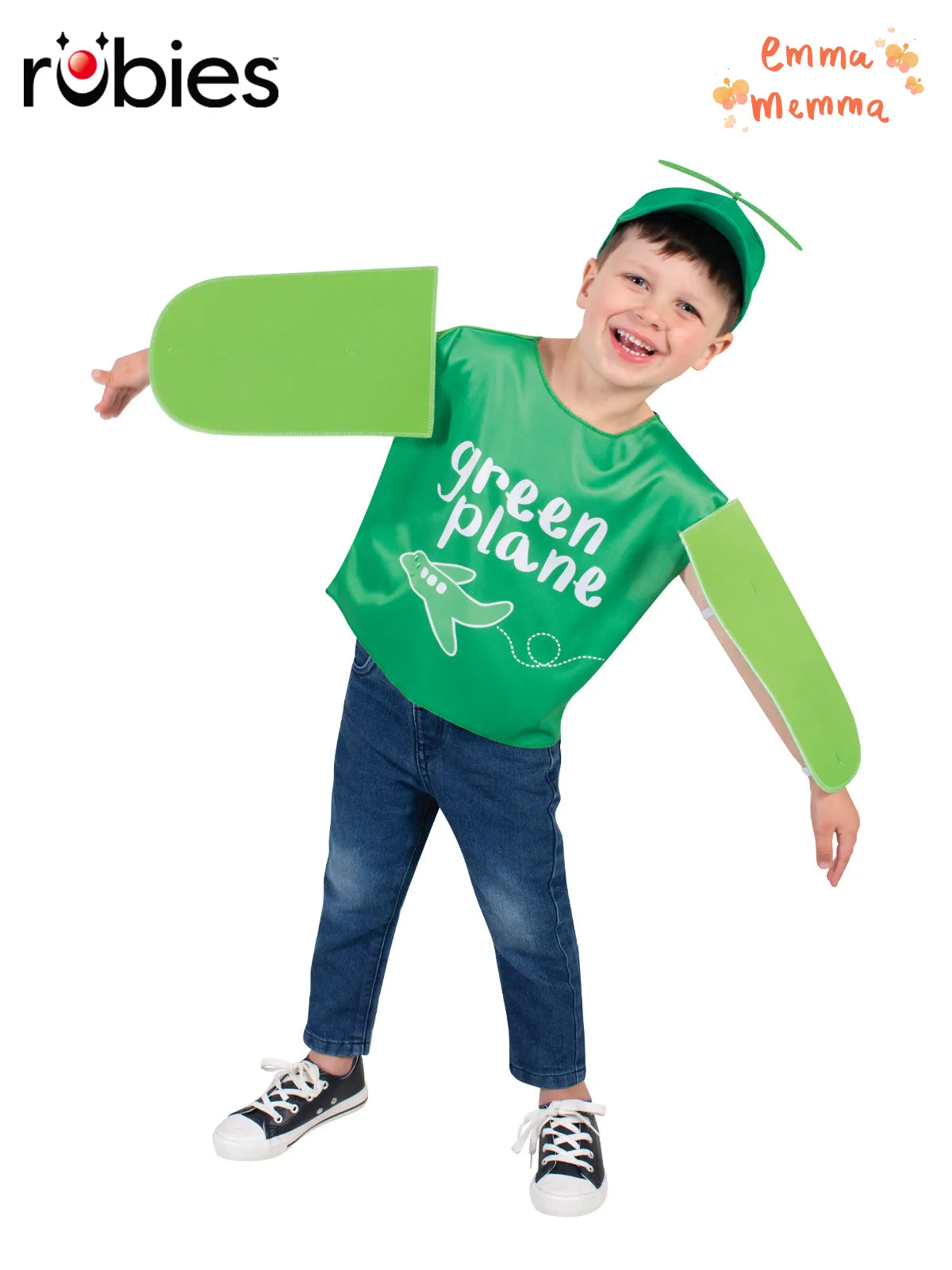 EMMA MEMMA GREEN PLANES COSTUME, CHILD