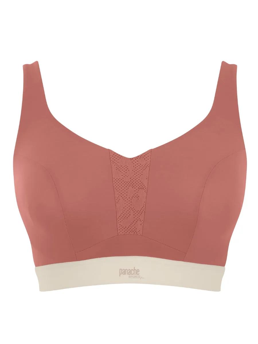 Endurance Wired Racerback Sports Bra - Sienna