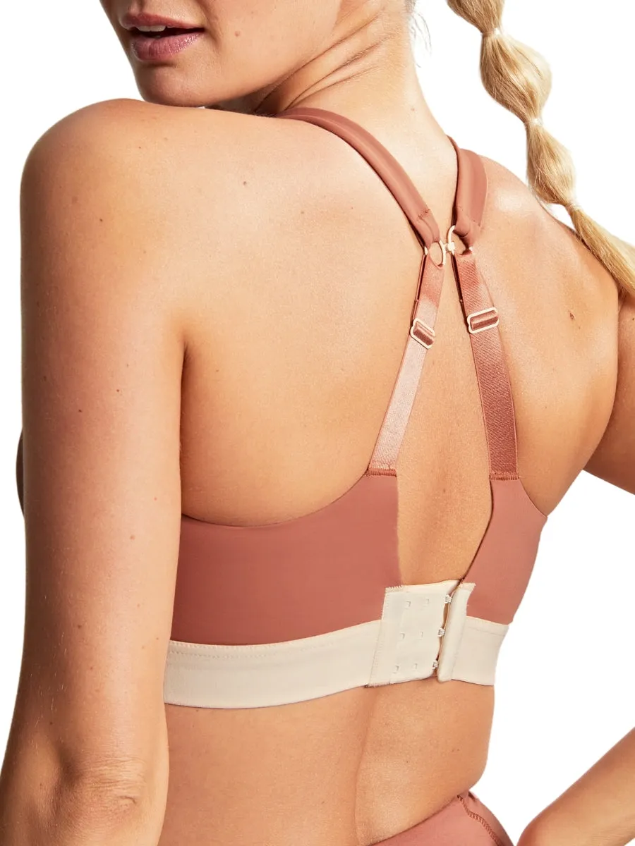 Endurance Wired Racerback Sports Bra - Sienna