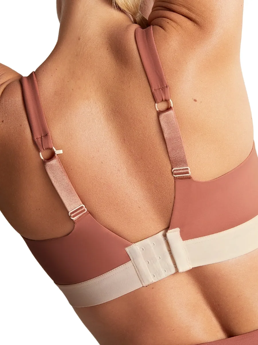 Endurance Wired Racerback Sports Bra - Sienna