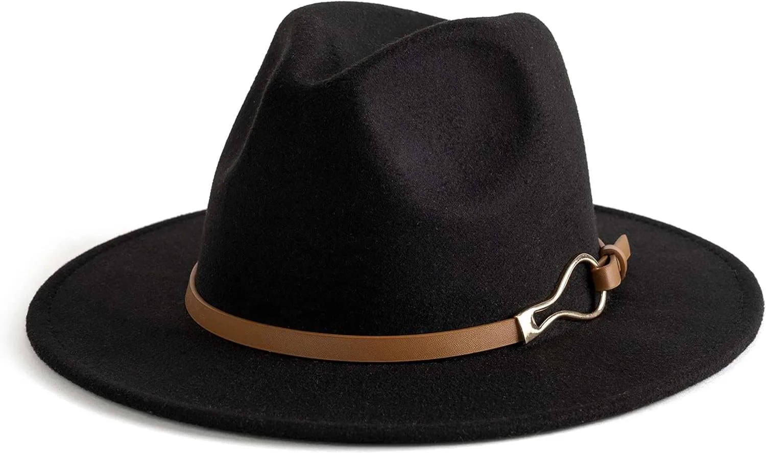 Fashion Women Wide Brim Fedora Floppy Panama Hat