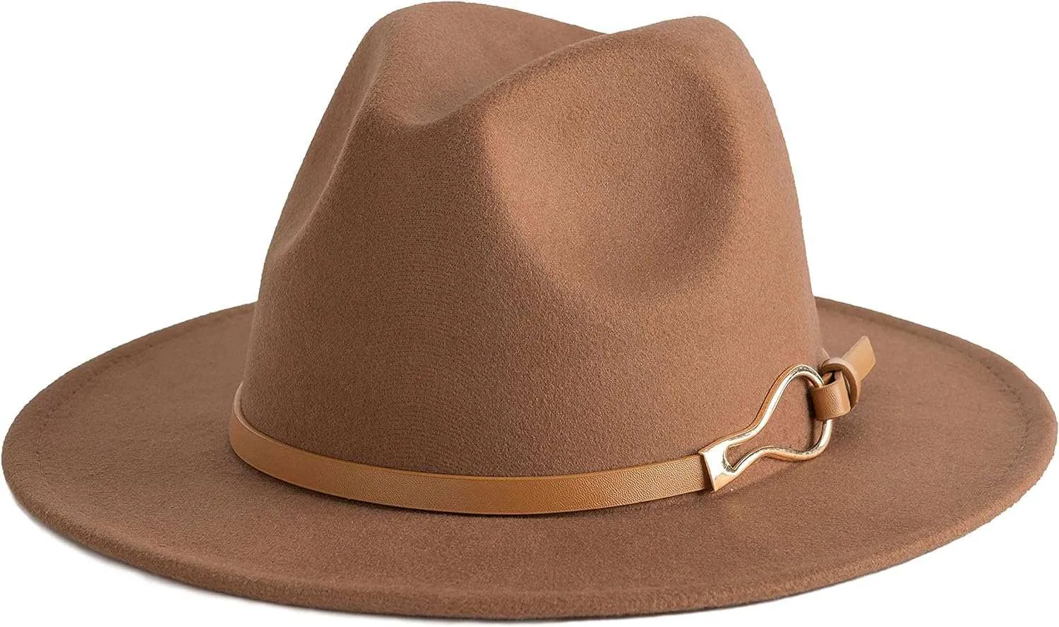 Fashion Women Wide Brim Fedora Floppy Panama Hat