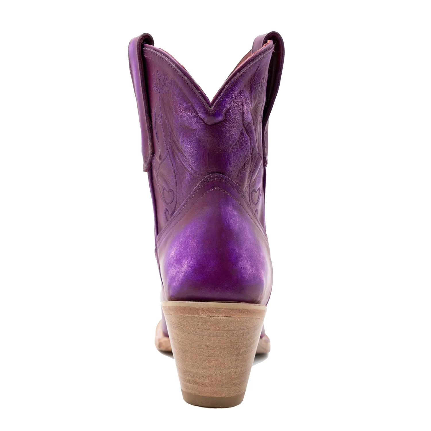 Ferrini Womens Pixie J-Toe Purple Leather Cowboy Boots