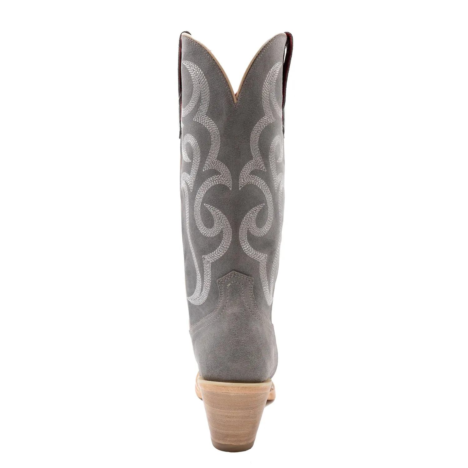 Ferrini Womens Quinn V-Toe Gray Leather Cowboy Boots