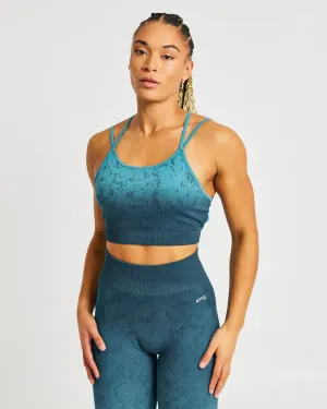 Flare Seamless Sports Bra - Teal