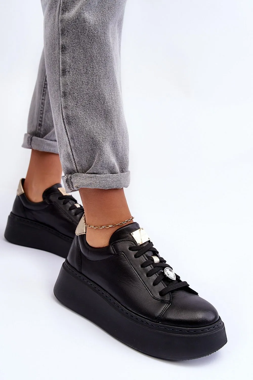 Gemstone Platform Sneakers