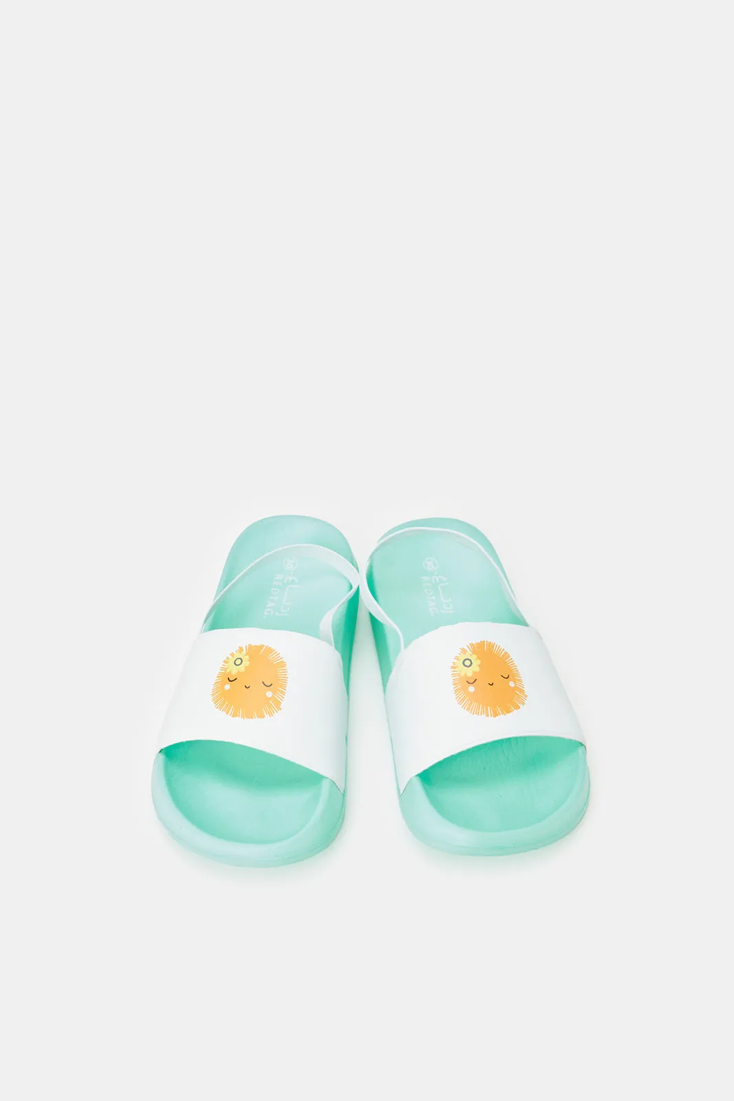 Girls Teal Printed Slide