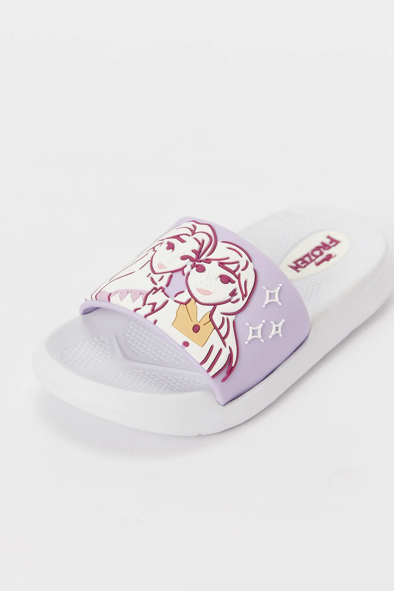 Girls White Frozen Slide