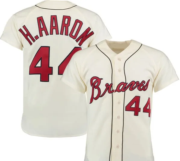 Hank Aaron 1963 Milwaukee Braves Throwback Jersey