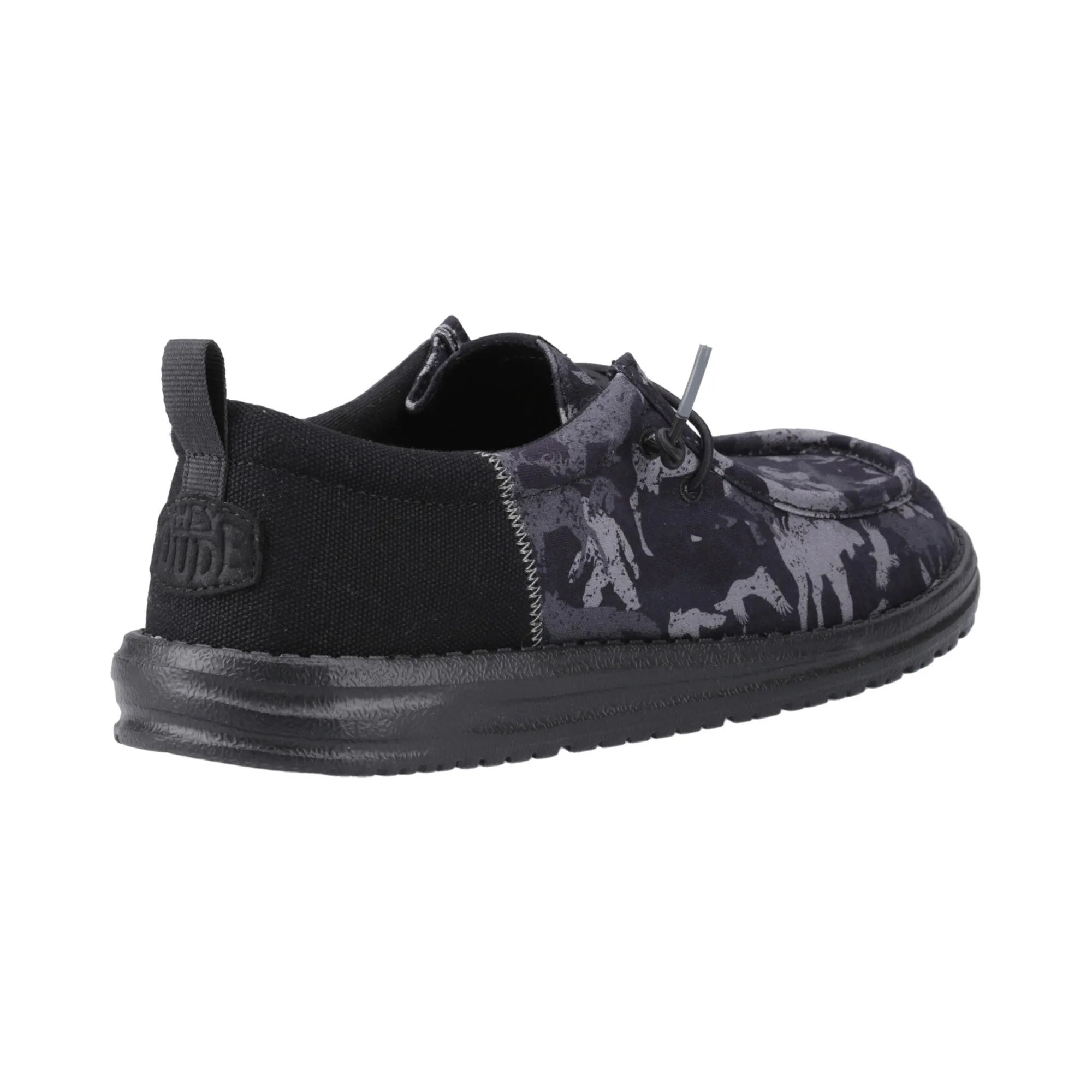 HEYDUDE Wally Funk Hunt Camo Mens Shoes - Black