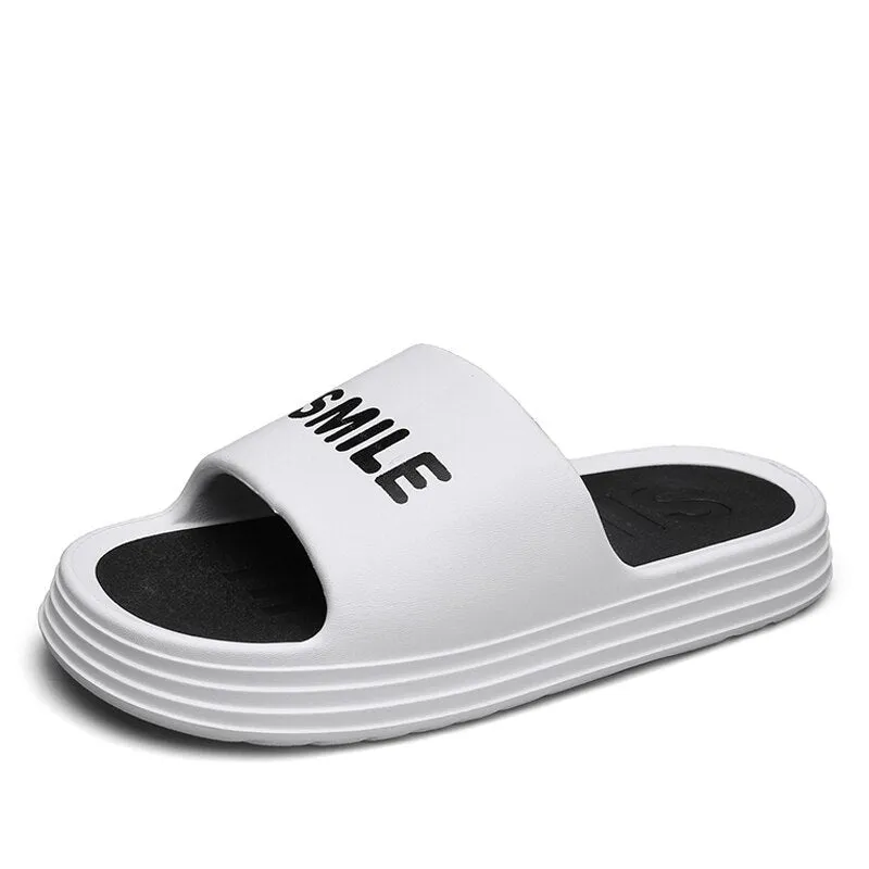 Hnzxzm New Men's Slippers Summer Casual Sports Platform Non-Slip Beach Pool Shoes Home Slippers for Indoor Outdoor Slide Sandal