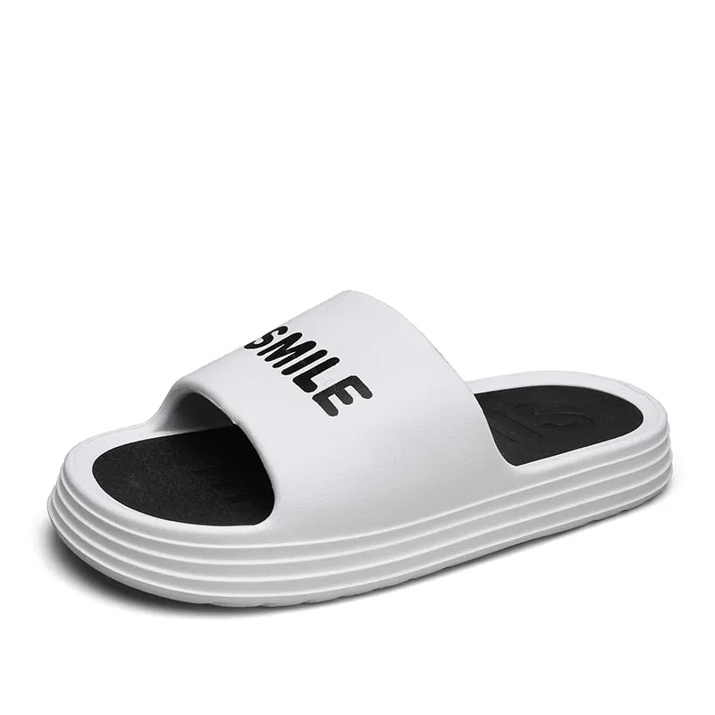 Hnzxzm New Men's Slippers Summer Casual Sports Platform Non-Slip Beach Pool Shoes Home Slippers for Indoor Outdoor Slide Sandal