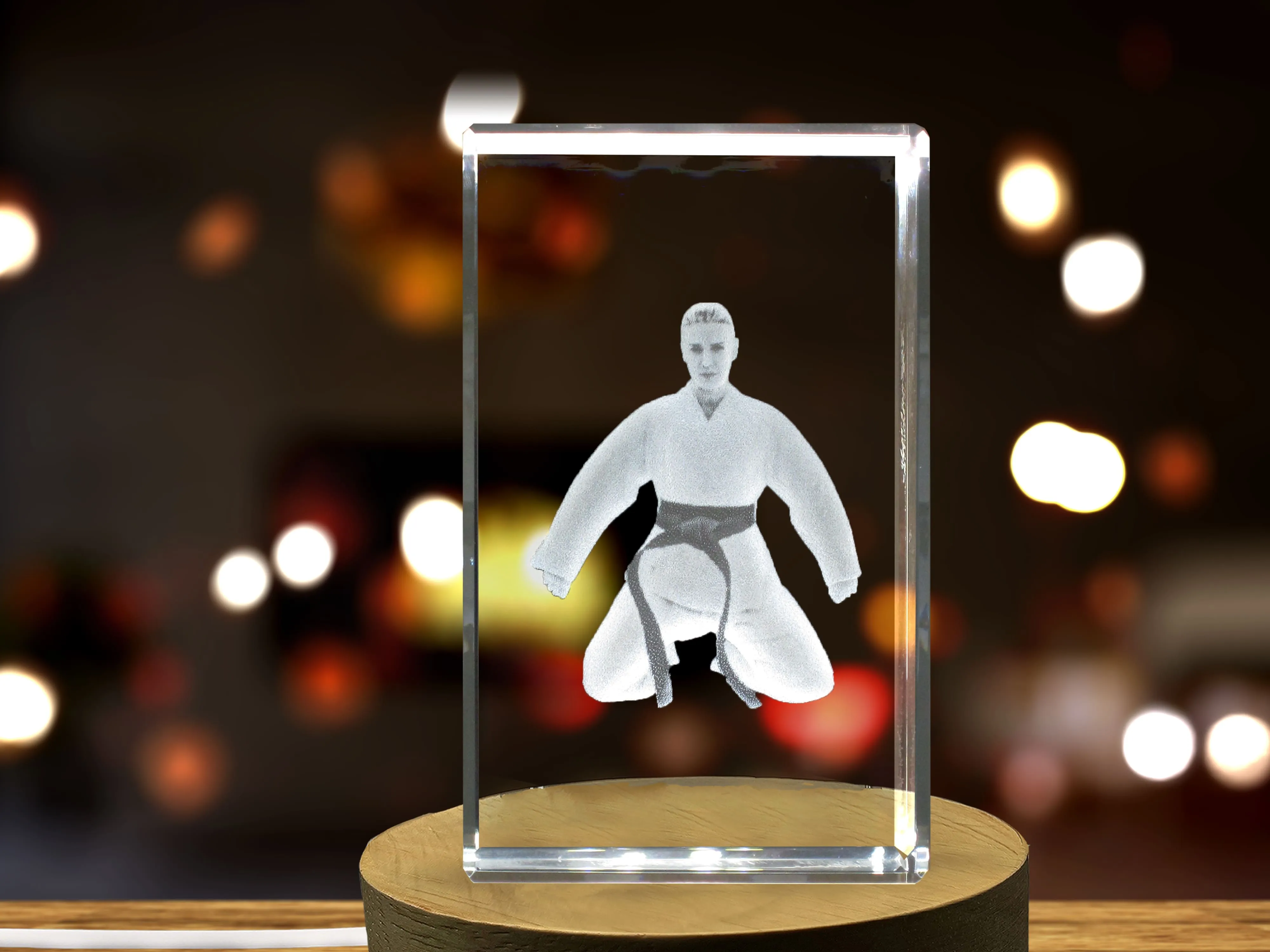 Judo Player 3D Engraved Crystal 3D Engraved Crystal Keepsake/Gift/Decor/Collectible/Souvenir