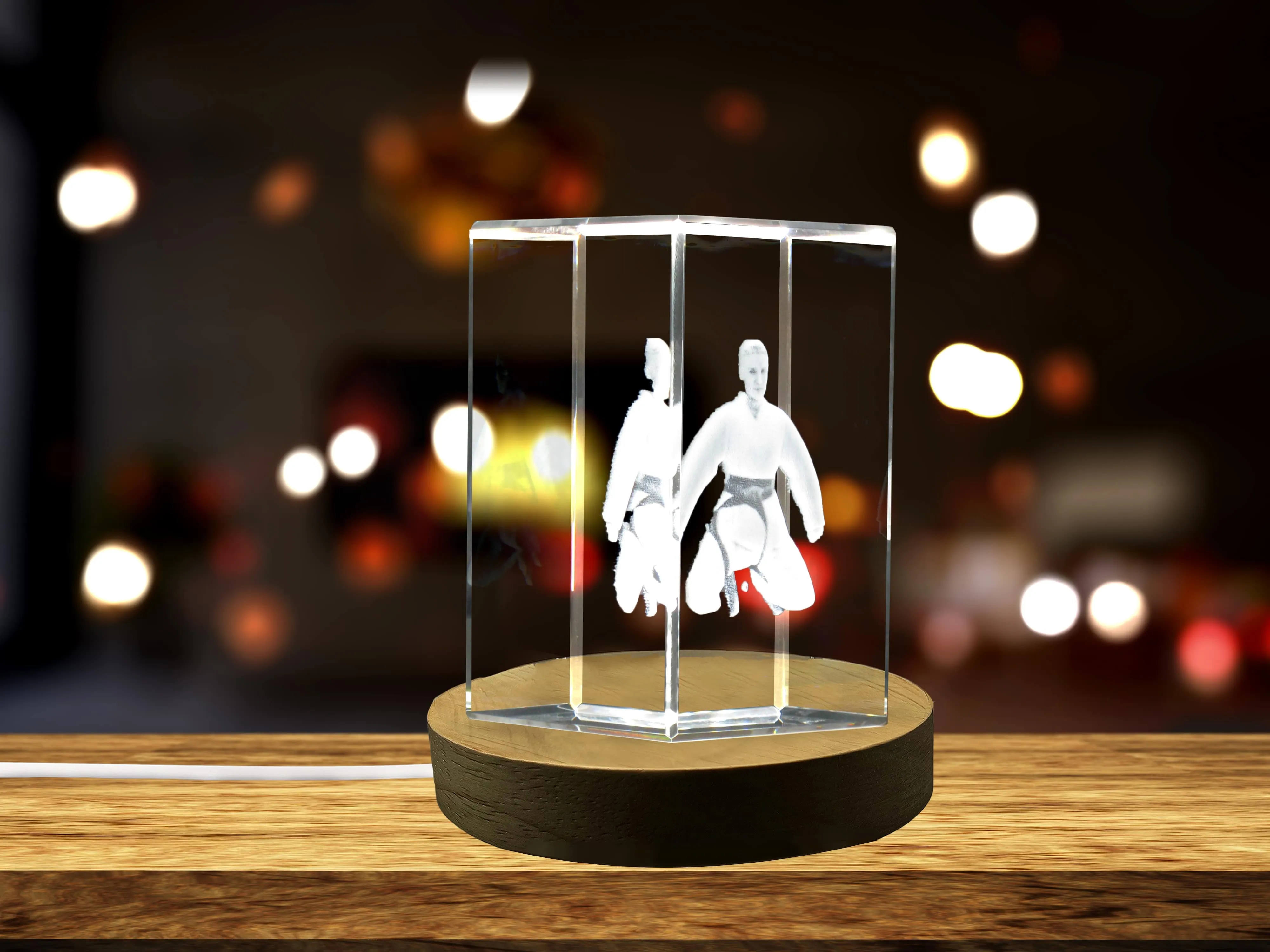 Judo Player 3D Engraved Crystal 3D Engraved Crystal Keepsake/Gift/Decor/Collectible/Souvenir