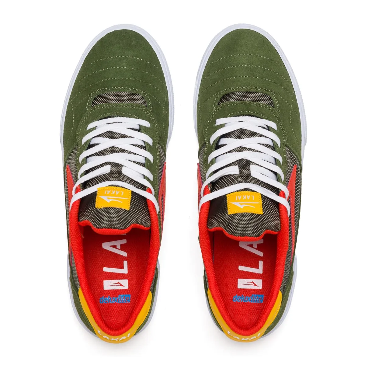 LAKAI - Cambridge Shoes [OLIVE/YELLOW SUEDE]