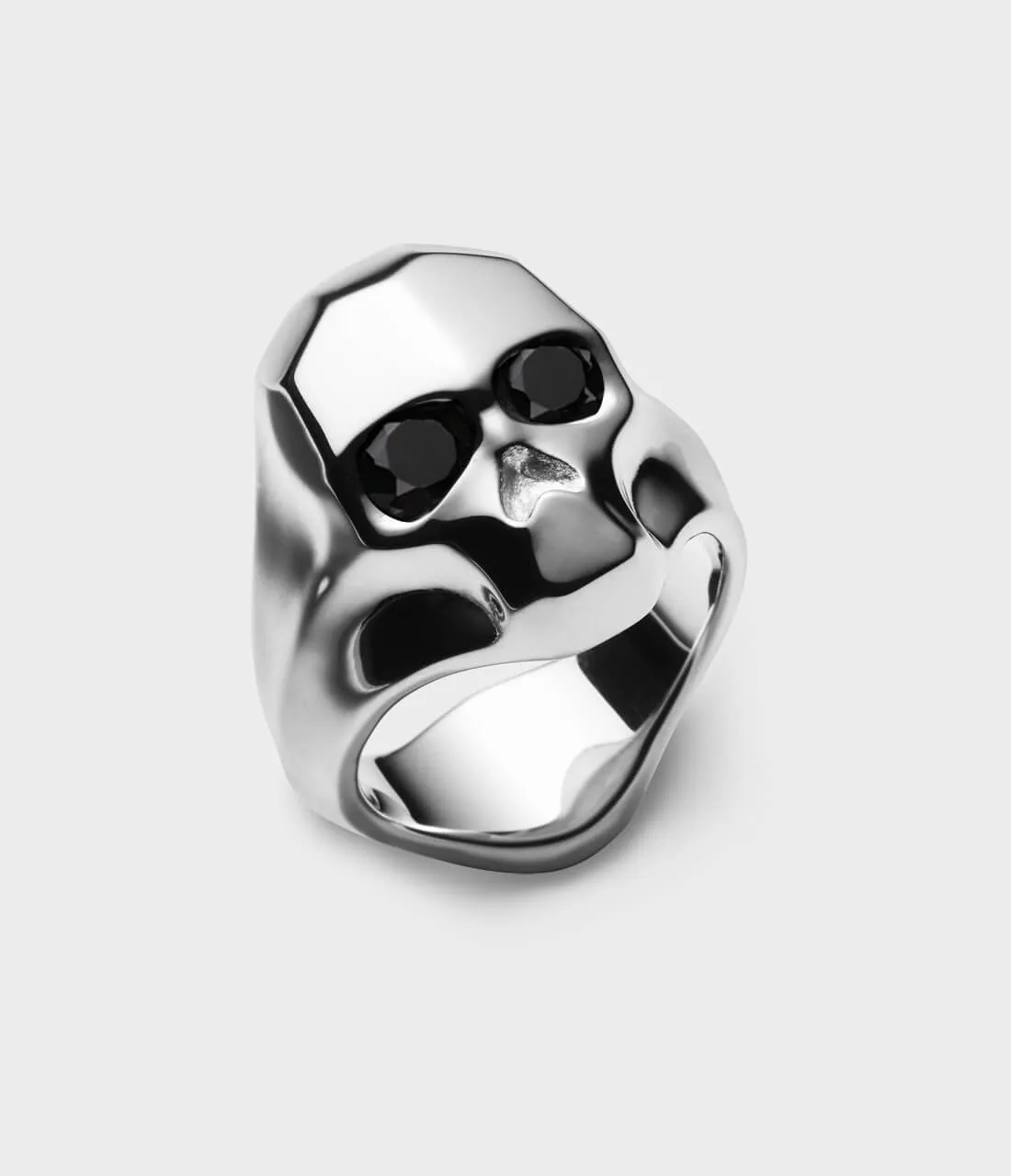 Large Carved Skull Ring