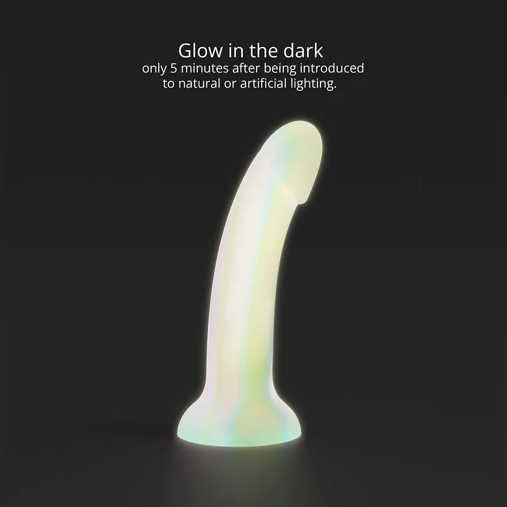 Love to Love Dildolls Fantasia Glow in the Dark 7 in. Silicone Dildo Pastels