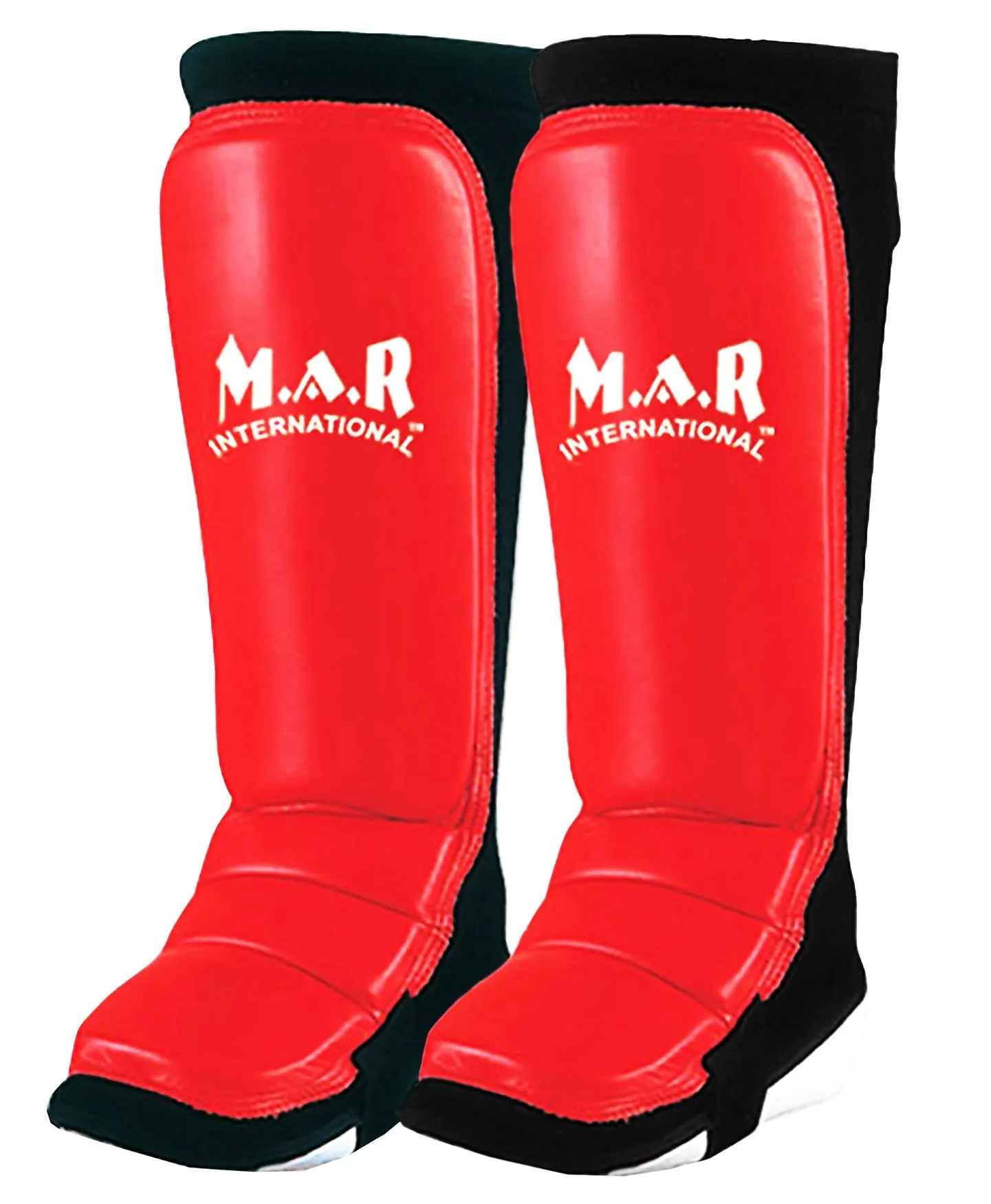 MAR-246A | Genuine Leather MMA Shin Instep Leg Guards