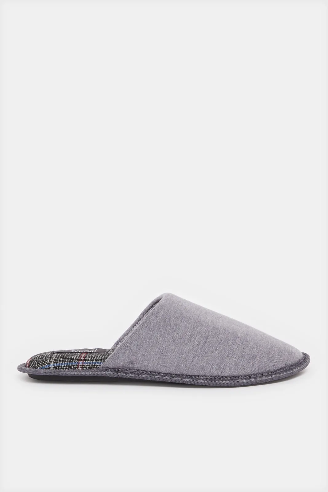 Men Grey Embellished Slipper