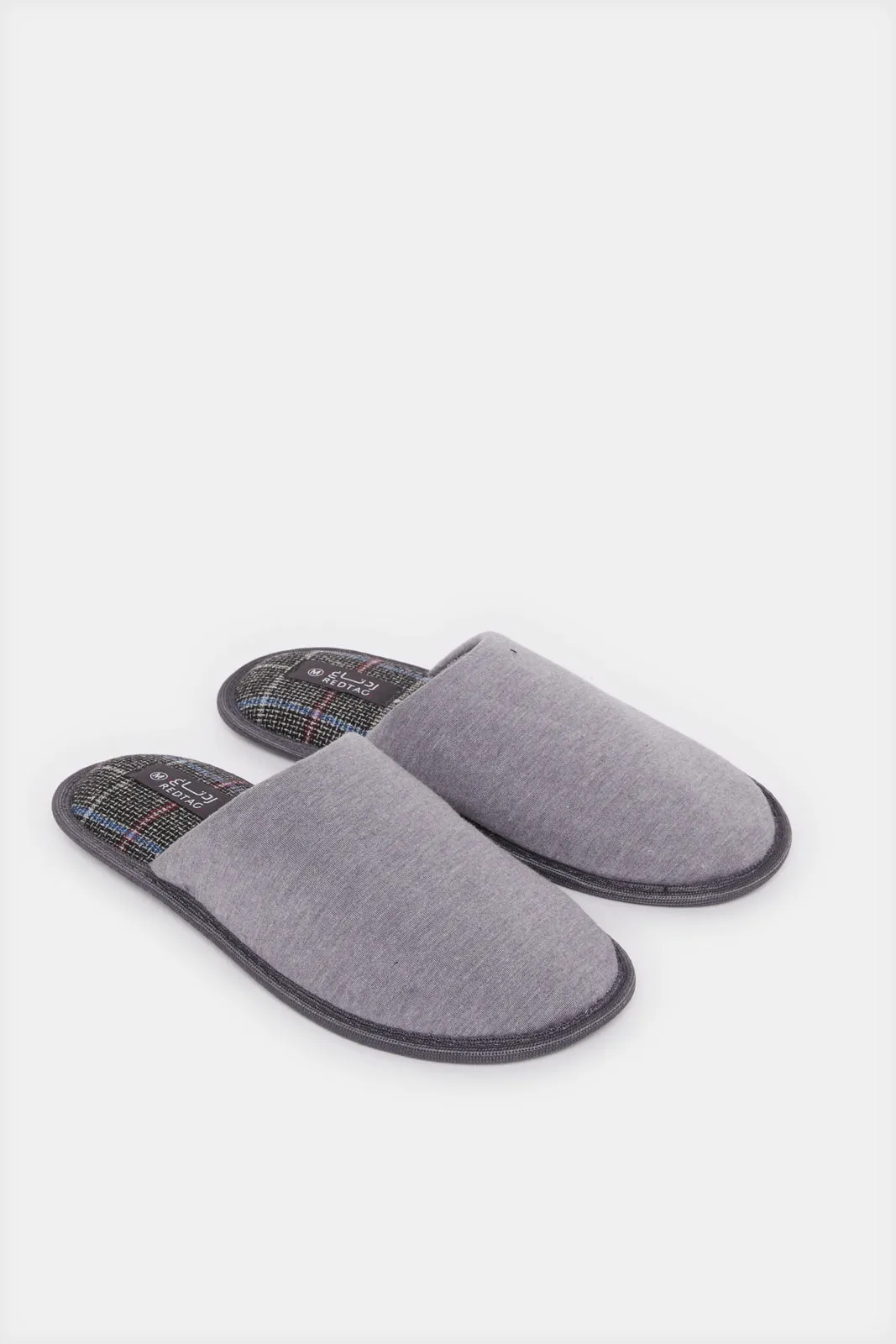 Men Grey Embellished Slipper