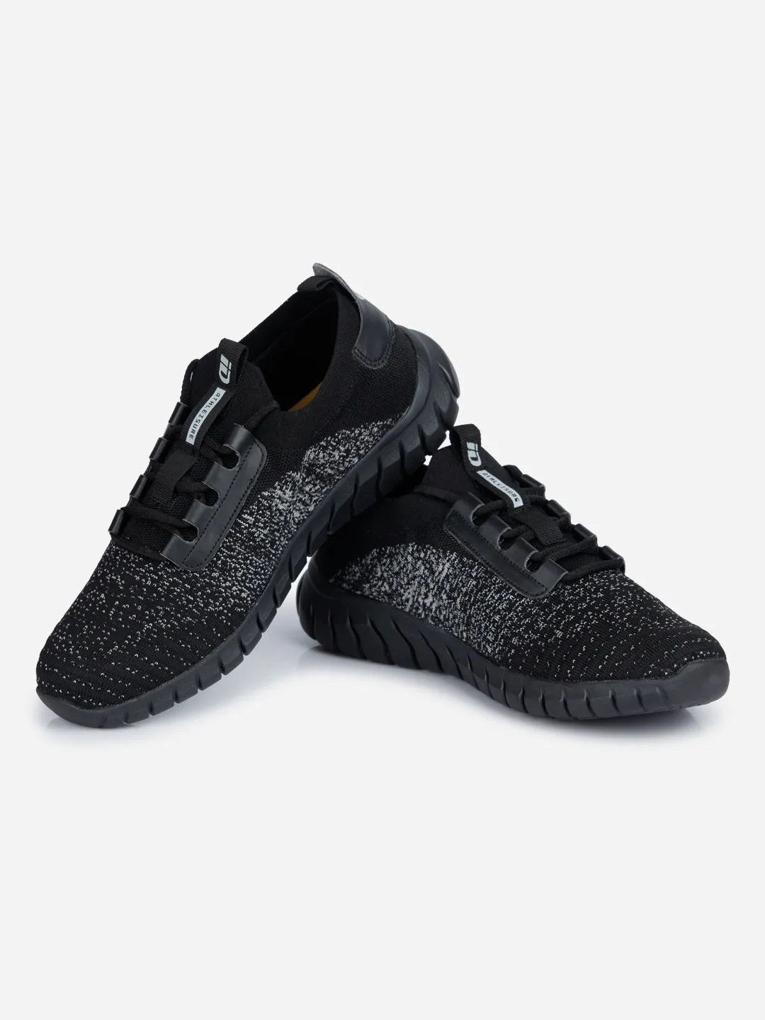 Men's Black Lace Up Sneaker (ID7521)