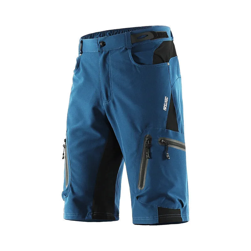 Men's Cycling MTB Shorts Bike Baggy Shorts Breathable Quick Dry Waterproof Zipper Sports Pants