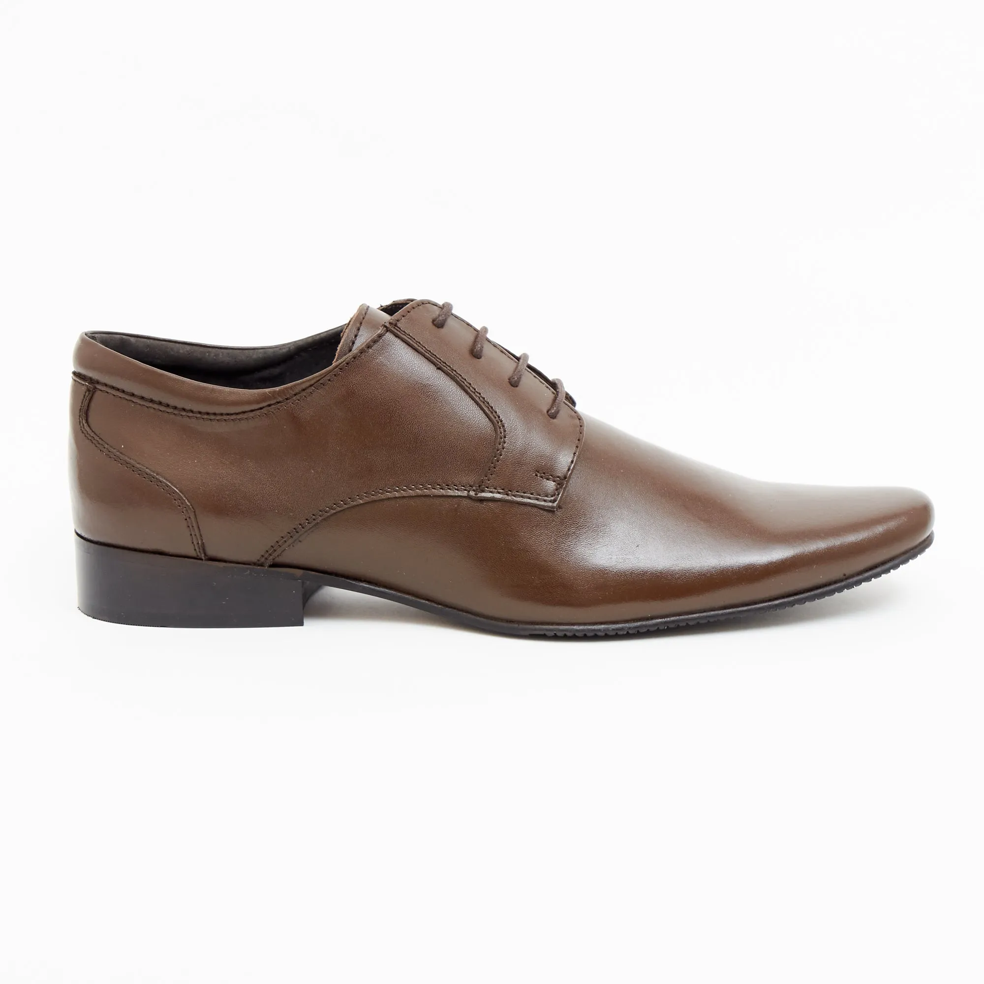 Mens Leather Formal Casual Shoes-50545_Brown