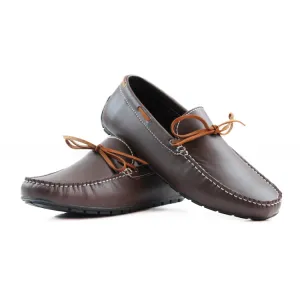 Mens Zasel Anchor Shoes Dark Brown