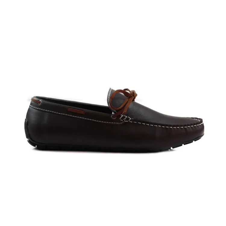 Mens Zasel Anchor Shoes Dark Brown