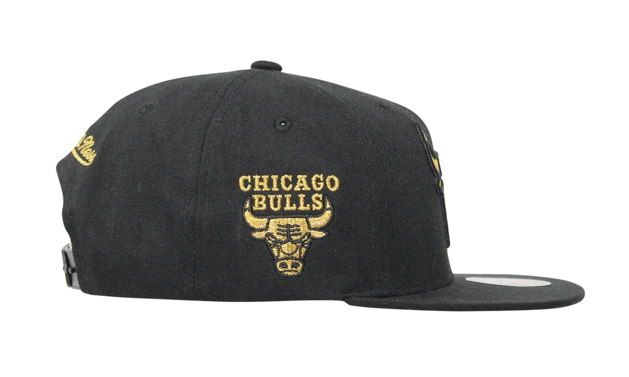 Mitchell & Ness Men's Metallic Gold Snapback Hat