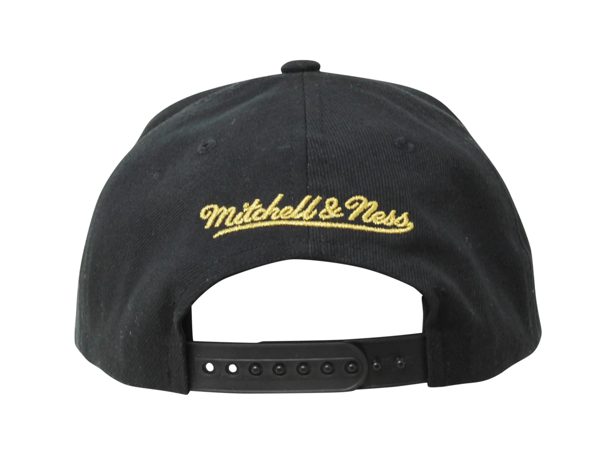 Mitchell & Ness Men's Metallic Gold Snapback Hat