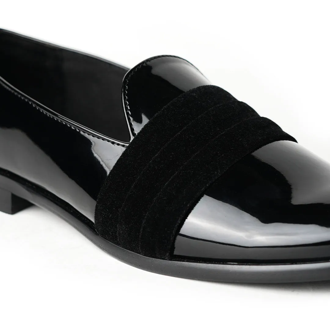 Monkstory Tuxedo Slip-ons - Black