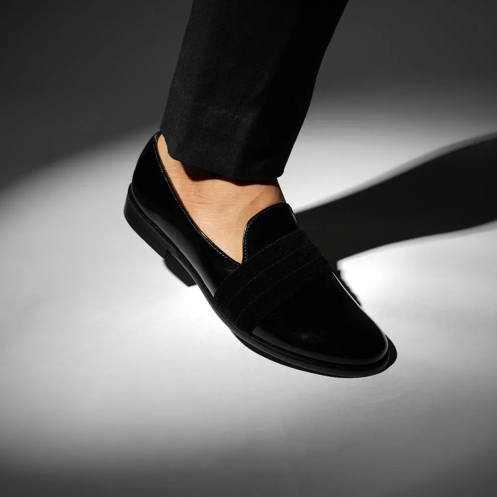 Monkstory Tuxedo Slip-ons - Black