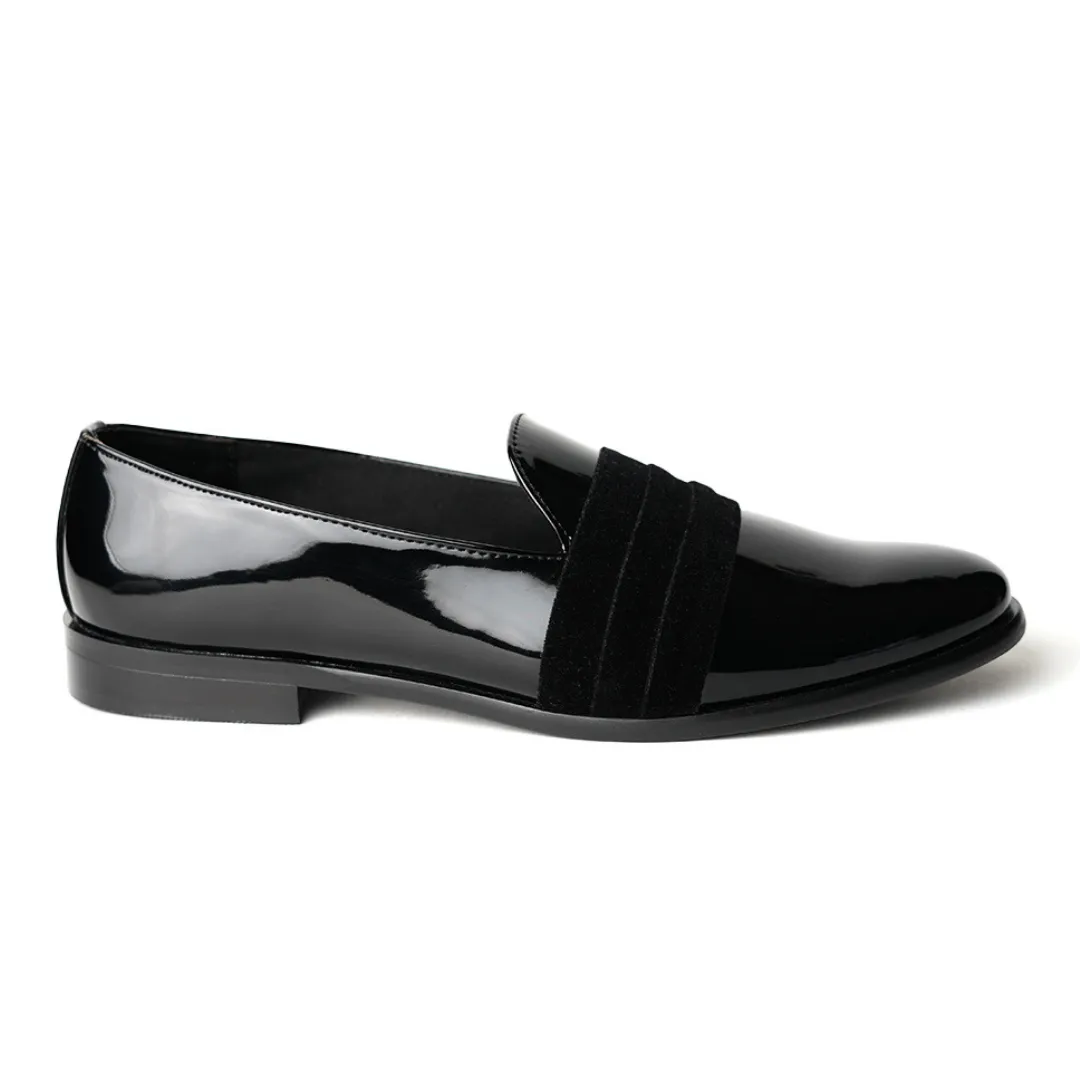 Monkstory Tuxedo Slip-ons - Black