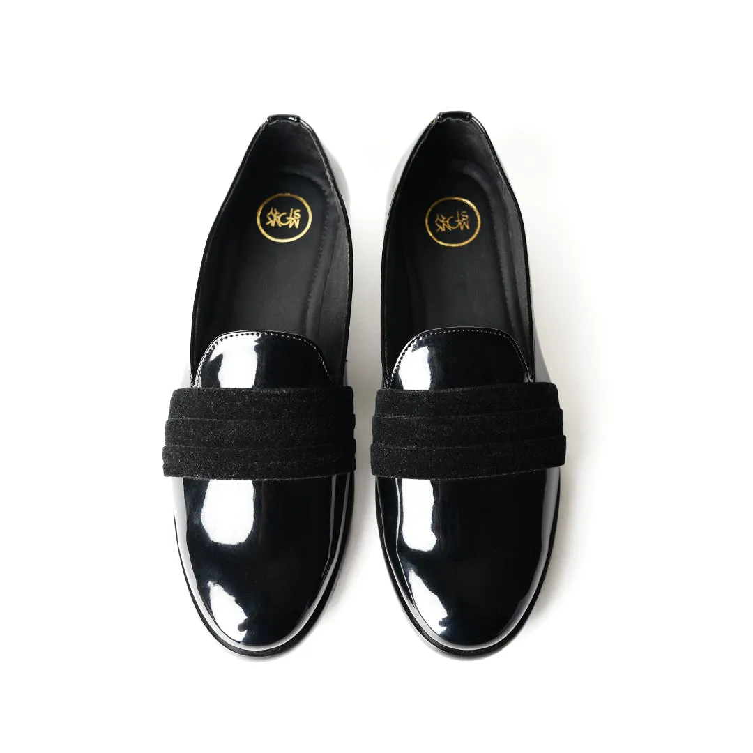 Monkstory Tuxedo Slip-ons - Black