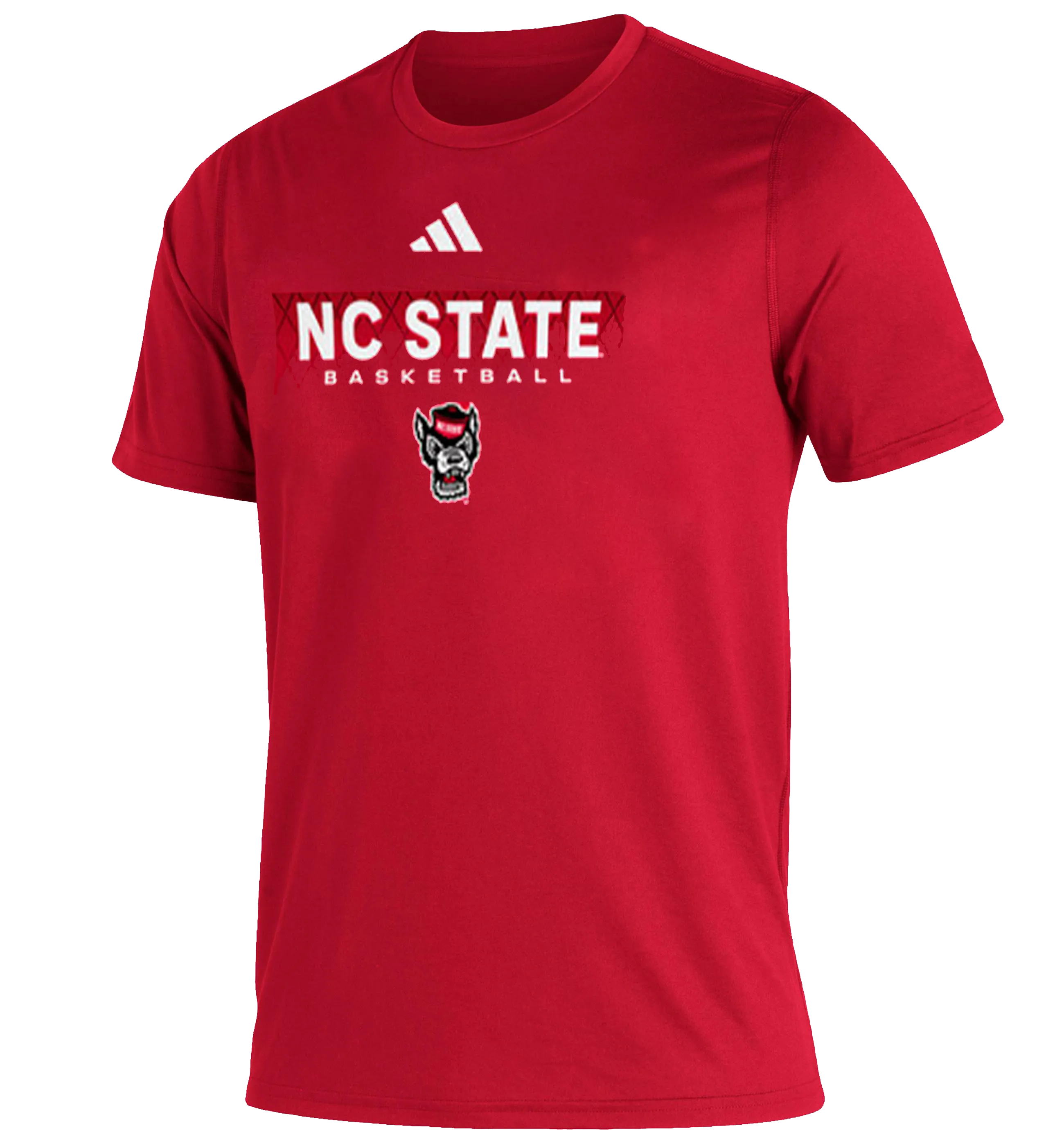 NC State Wolfpack adidas Red 2024 Pre-Game Basketball Creator T-Shirt