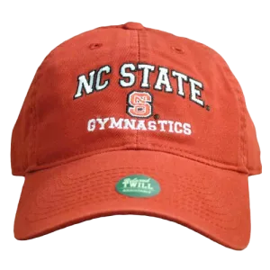 NC State Wolfpack Gymnastics Red Relaxed Fit Adjustable Hat