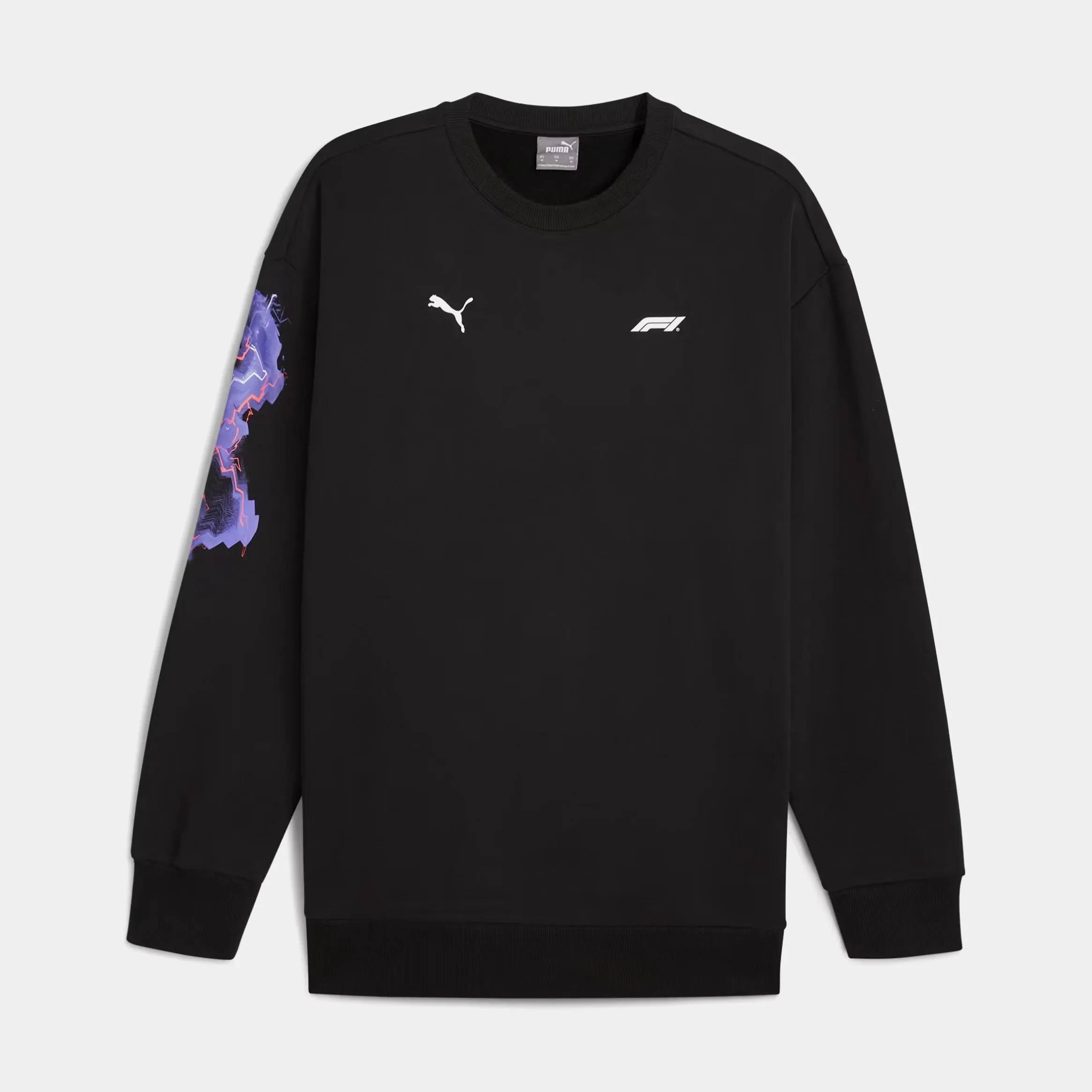 Neon Energy F1 Mens Crewneck (Black/Purple)